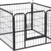 ACAZA Hondenren In 4 Panelen - Hondenkennel - Met Deur - 60 Cm Hoog - Zwart -Honden Benodigdheden Verkoop 1200x928 6