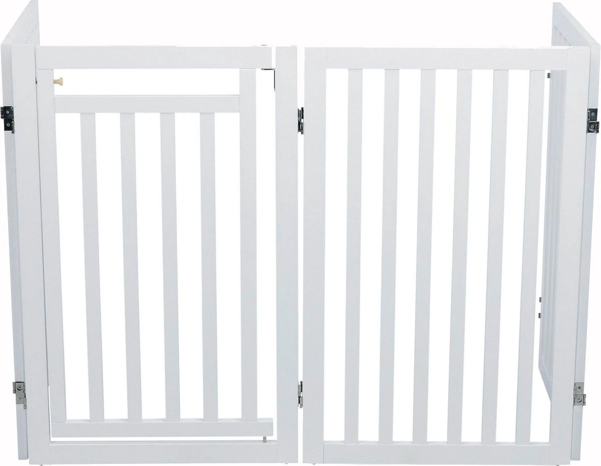 Trixie Hondenhek Met Deur Wit - 60-160 X 81 CM 10 Trixie Hondenhek Met Deur Wit - 60-160 X 81 CM - Afbeelding 8