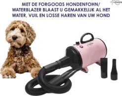 Forgoods Professionele Hondenfohn - Waterblazer Voor Honden - Hondenfohn Met 4 Opzetstukken - 2800W Verstelbaar Vermogen - Roze -Honden Benodigdheden Verkoop 1200x942 1