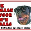 Rottweiler Waakbord - Ik Waak Voor Mijn Baas -Honden Benodigdheden Verkoop 1200x964
