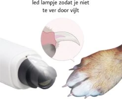 By Fredge® Elektrische Nagelvijl Voor Huisdieren - Nagel Trimmer Hond, Kat En Konijn - Nagelvijl Huisdieren - Nagel Vijl Kat - 100% Veilig - USB Oplaadbaar - Lage Vibratie En Geluid - Draadloos - Wit -Honden Benodigdheden Verkoop 1200x970 5