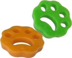 Merkloos Huisdierhaar Verwijderaar – Haarverwijderaar Voor Huisdieren- Pluizenverwijderaar - Furzapper - Kattenhaar Verwijderaar - Voor In De Wasmachine En Droger - 2 Stuks In 1 Verpakking - Kleur: Groen & Oranje -Honden Benodigdheden Verkoop 1200x973