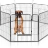 MaxxPet Puppyren - Hondenbench - Hondenren- Puppyren Met 8 Kennelpanelen - Staal -80 X 80 Cm Ø 210 Cm -Honden Benodigdheden Verkoop 1200x995 12