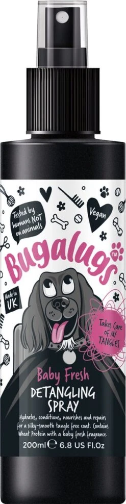 Bugalugs - Vachtverzorging Hond - Baby Fresh Gift Set - Hondenshampoo - Hondenparfum - Anti-klit Spray - 650 Ml - Kerstcadeau -Honden Benodigdheden Verkoop 300x1200