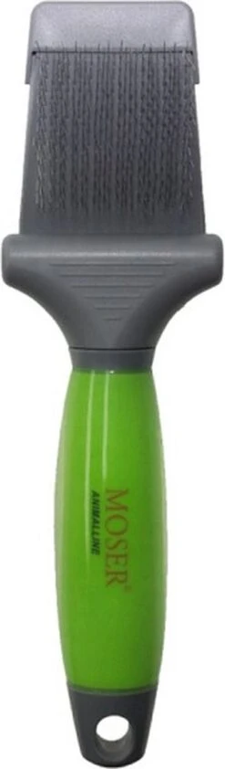 Moser Premium Slicker Borstel - Hondenvachtborstel - Groen Grijs -Honden Benodigdheden Verkoop 352x1200