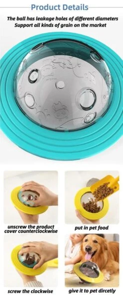 Merkloos Hondenspeeltje UFO Blauw Geschikt Voor Puppy's Tot En Met Grote Honden - Honden Speelgoed - Anti Bijt Speelgoed - Voerbal - Honden Speelgoed Intelligentie - Bijtspeelgoed - Interactieve Hond - Hondenspeeltjes - Traingsbal - Sterk Materiaal - Blauw -Honden Benodigdheden Verkoop 499x1200