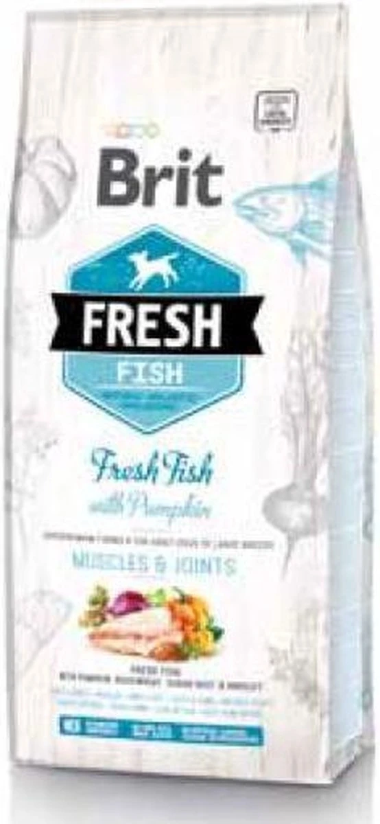 Brit Fresh Fish & Pumpkin Adult Large Breed 12 Kg - Hond 4 Brit Fresh Fish & Pumpkin Adult Large Breed 12 Kg - Hond - Afbeelding 2