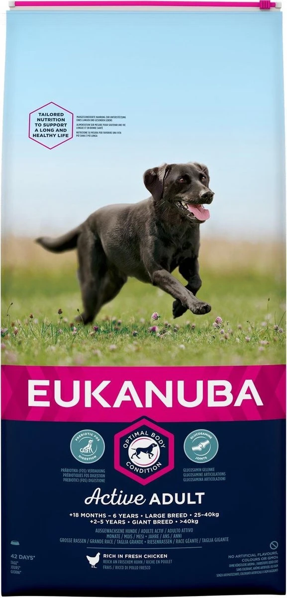 Eukanuba Dog Adult Large Breed - Kip - Hondenvoer - 15 Kg 3 Eukanuba Dog Adult Large Breed - Kip - Hondenvoer - 15 Kg