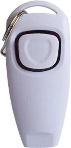 Luxe Clicker Met Fluit - 2 In 1 Hondentrainer - Hondenklikker - Met Bevestigingsring - Hond Trainen Met Een Clicker En Fluit - Honden Trainer - Wit - Puppy Klikker - Puppy Trainen - Kattentrainer - Trainingshulp Voor Huisdieren - Huisdieren