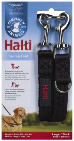 Company Of Animals Halti Trainingslijn - Large - 2 Meter - Verstelbaar - Zwart -Honden Benodigdheden Verkoop 637x1200
