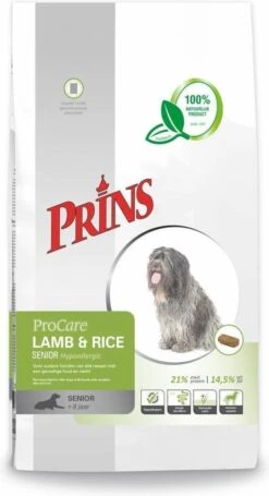 Prins Procare Hypoallergic Senior - Lam & Rijst - Hondenvoer - 15 Kg -Honden Benodigdheden Verkoop 651x1200 1