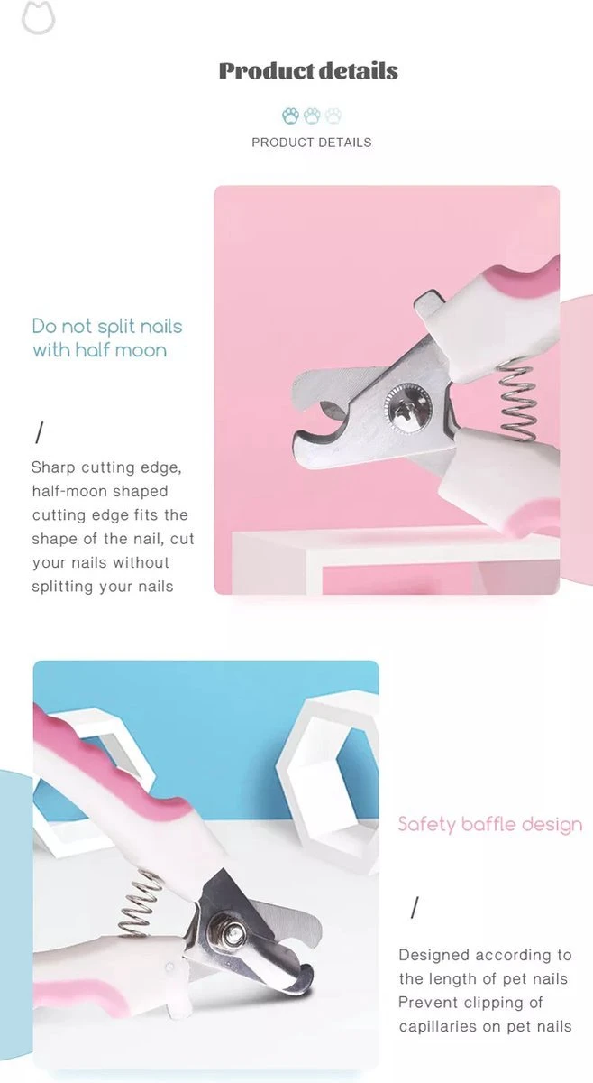 Merkloos Professionele Nagelschaar - Dieren Nagelschaar - Roze - Honden Nagelknipper - Hondennagels - Honden Knip Schaar - Honden Knipsch 7 Merkloos Professionele Nagelschaar - Dieren Nagelschaar - Roze - Honden Nagelknipper - Hondennagels - Honden Knip Schaar - Honden Knipsch - Afbeelding 5