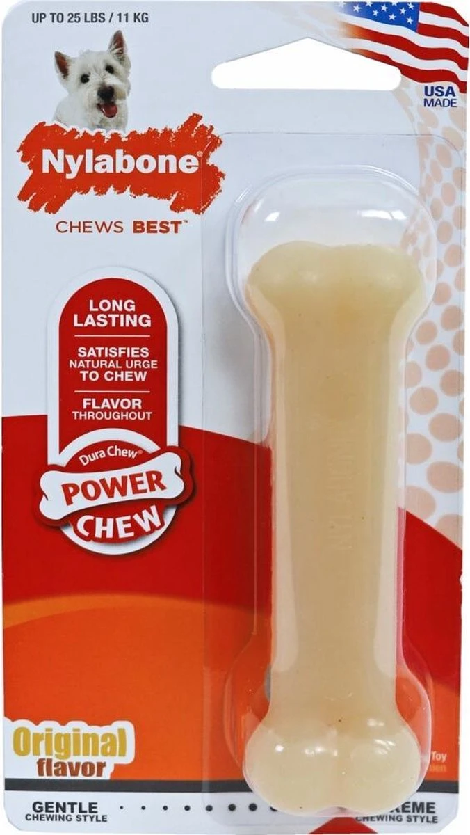 Nylabone Harde Bijters Kluif - Ham - Voor Honden Tot 10 Kg 3 Nylabone Harde Bijters Kluif - Ham - Voor Honden Tot 10 Kg