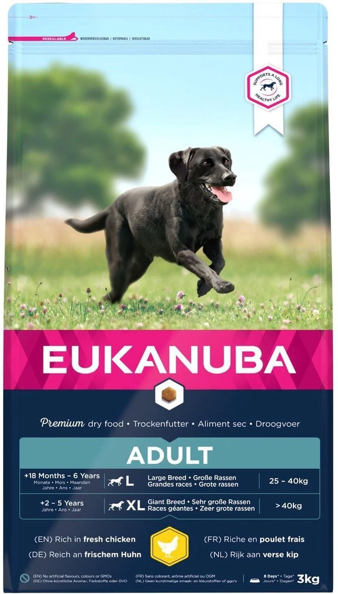 Eukanuba Dog Adult Large Breed - Kip - Hondenvoer - 15 Kg 8 Eukanuba Dog Adult Large Breed - Kip - Hondenvoer - 15 Kg - Afbeelding 6