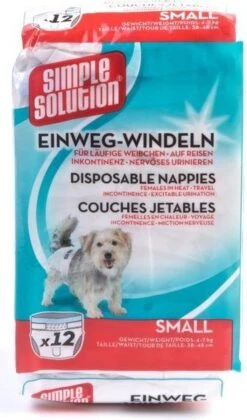 Simple Solution Wegwerp Honden Luier - SMALL 12 ST 38-48 CM -Honden Benodigdheden Verkoop 706x1200 1