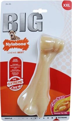 Nylabone Big Chew Kauwbot - Kipsmaak - Hond Zwaarder Dan 23 Kg -Honden Benodigdheden Verkoop 714x1200 1