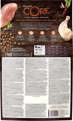 Wellness Core Grain Free Dog Original Kalkoen & Kip - Hondenvoer - 10 Kg -Honden Benodigdheden Verkoop 722x1200 2
