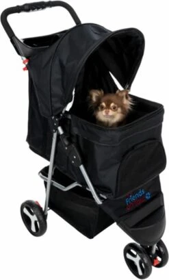 Trixie Hondenbuggy Zwart 80x47x100 Cm | Dierenmand -Honden Benodigdheden Verkoop 724x1200 1