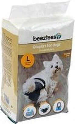 Beeztees - Hondenluier - Zwart - L - 10ST -Honden Benodigdheden Verkoop 724x1200