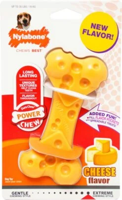 Nylabone Durable Cheese Bone - M -Honden Benodigdheden Verkoop 735x1200 4