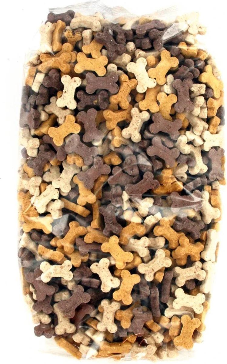 Hondenkoekjes Puppymix/Mini Mix 1 Kg Voordeelzak - Hondensnacks - Hondenbot - Kauwsnack - Puppykluifjes 3 Hondenkoekjes Puppymix/Mini Mix 1 Kg Voordeelzak - Hondensnacks - Hondenbot - Kauwsnack - Puppykluifjes