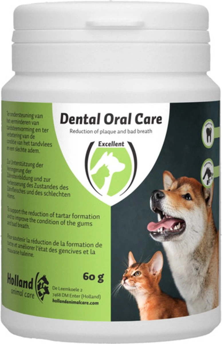 Dental Oral Care Hond & Kat 60gr Poedervorm 3 Dental Oral Care Hond & Kat 60gr Poedervorm