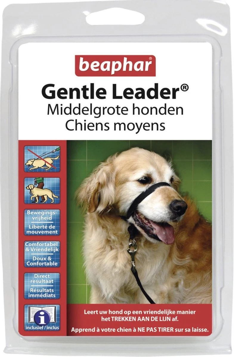 Gentle Leader Hoofdhalster Medium Zwart Beaphar 3 Gentle Leader Hoofdhalster Medium Zwart Beaphar
