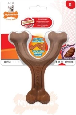 Nylabone Extreme Kauwbot Vorkbeen - Voor De Krachtigste Kauwers - Bizon Of Kipsmaak - S/M/L - Smaak: Bizon, Maat: Large -Honden Benodigdheden Verkoop 800x1200 55