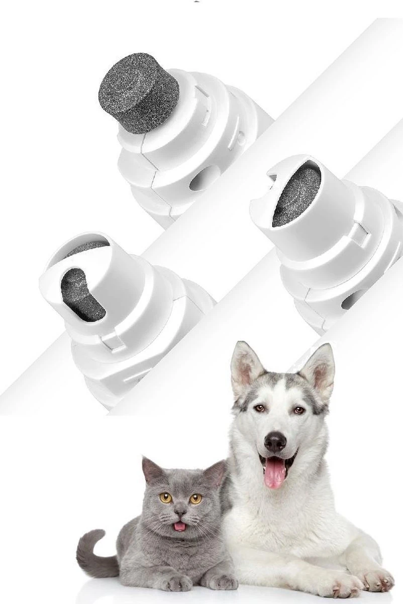 Elektrische NagelVijl / Nagelknipper Kat / Nagelknipper Hond / Nageltrimmer / Draadloos / Diamante Vijlkop / Honden/Katten/Knaagdieren 6 Elektrische NagelVijl / Nagelknipper Kat / Nagelknipper Hond / Nageltrimmer / Draadloos / Diamante Vijlkop / Honden/Katten/Knaagdieren - Afbeelding 4