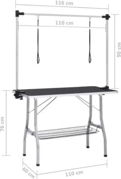 VIDAXL Hondentrimtafel Verstelbaar Met 2 Lussen En Opbergschap 27 VIDAXL Hondentrimtafel Verstelbaar Met 2 Lussen En Opbergschap -Honden Benodigdheden Verkoop 808x1200 2