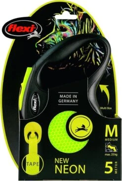 Flexi New Neon Tape - Hondenriem - Geel/Zwart - M - 5 M - (<25 Kg) -Honden Benodigdheden Verkoop 810x1200 6