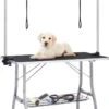 VIDAXL Hondentrimtafel Verstelbaar Met 2 Lussen En Opbergschap -Honden Benodigdheden Verkoop 814x1200 4