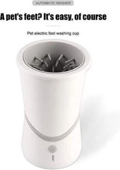 Merkloos Elektrische Hondenpootreiniger Draagbare Pet Voetenreinigingsborstel Zuigerkom Hondenvoetenreiniger Wasmachine Zachte Siliconenborstels Voor Modderige Poten Oplaadbare USB -Honden Benodigdheden Verkoop 846x1200