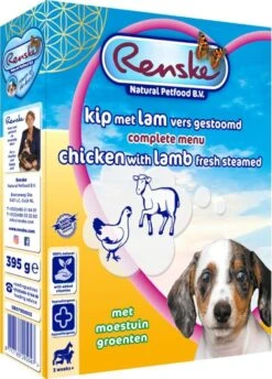 10x Renske Vers Gestoomd Complete Menu Kip - Lam 395 Gr -Honden Benodigdheden Verkoop 862x1200 1