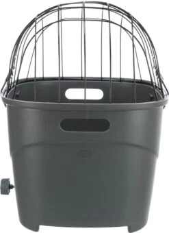 Trixie Fietsmand Voor Bagagedrager Met Draadkoepel Kunststof Grijs (46X36X47 CM) -Honden Benodigdheden Verkoop 872x1200 3