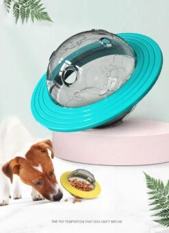 Merkloos Hondenspeeltje UFO Blauw Geschikt Voor Puppy's Tot En Met Grote Honden - Honden Speelgoed - Anti Bijt Speelgoed - Voerbal - Honden Speelgoed Intelligentie - Bijtspeelgoed - Interactieve Hond - Hondenspeeltjes - Traingsbal - Sterk Materiaal - Blauw -Honden Benodigdheden Verkoop 873x1200 2