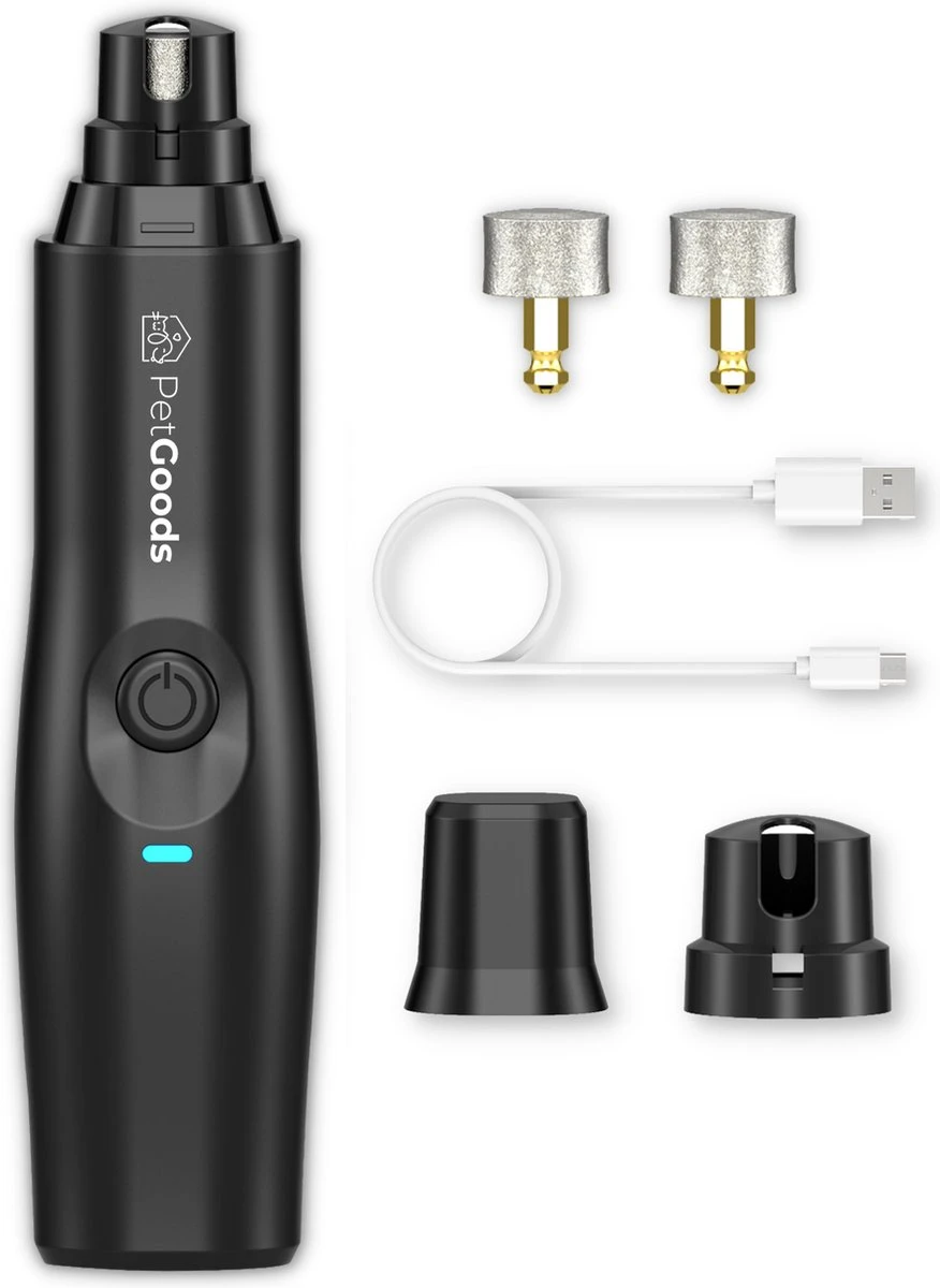 PetGoods Elektrische Nagel Vijl Voor Huisdieren - Incl. 2 Vijlen - Honden/Katten/Dieren - Draadloos 3 PetGoods Elektrische Nagel Vijl Voor Huisdieren - Incl. 2 Vijlen - Honden/Katten/Dieren - Draadloos