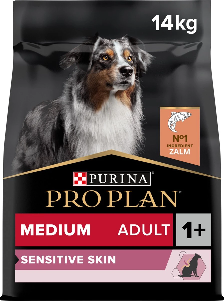 Pro Plan Medium Adult Sensitive Skin - Honden Droogvoer - Zalm - 14 Kg 17 Pro Plan Medium Adult Sensitive Skin - Honden Droogvoer - Zalm - 14 Kg - Afbeelding 15