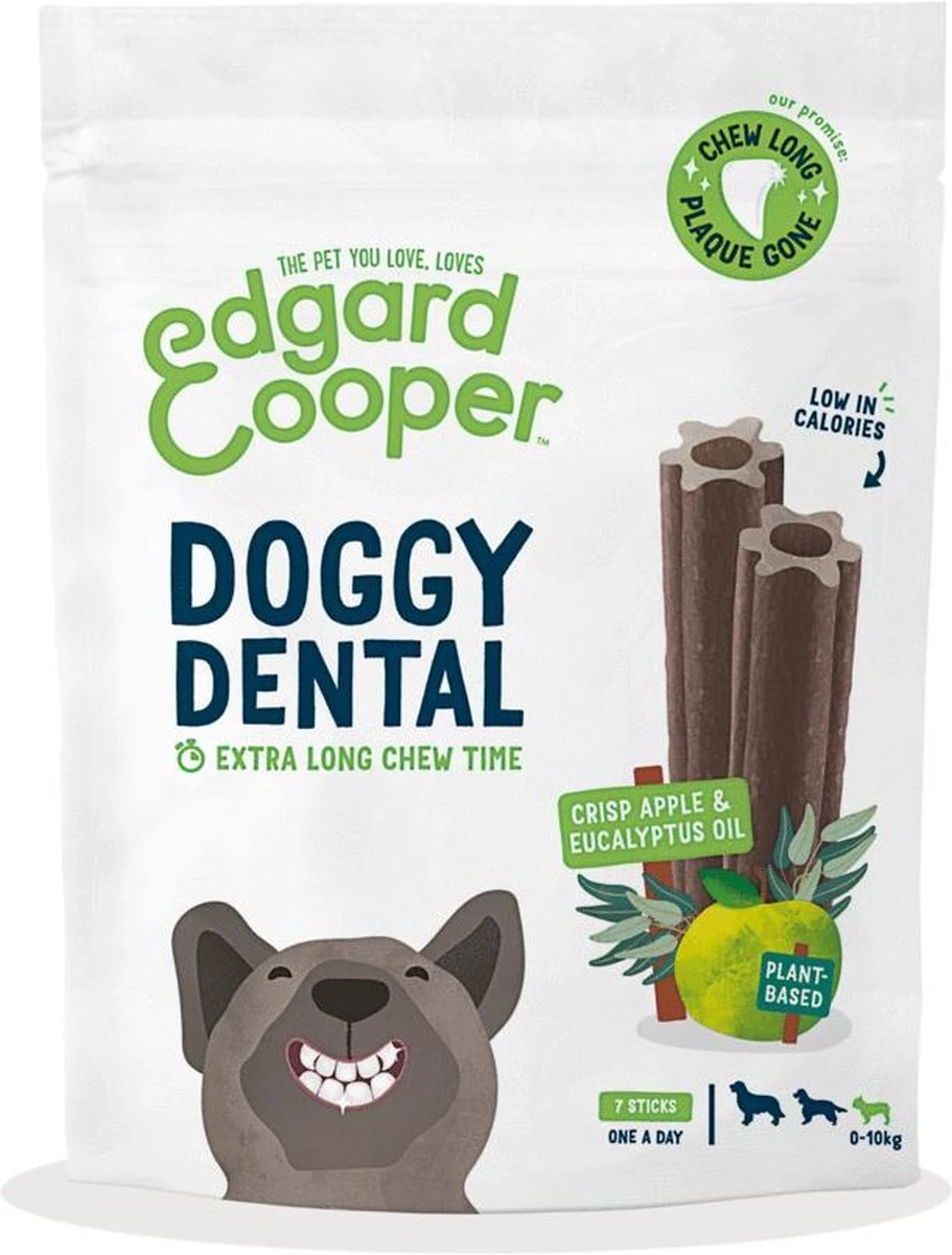 Edgard & Cooper Doggy Dental Sticks Appel - Eucalyptusolie Medium 17 Edgard & Cooper Doggy Dental Sticks Appel - Eucalyptusolie Medium - Afbeelding 16