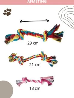 Speeltouw Hond - 3 Stuks - Speelgoed Hond - Flostouw - Hondenspeelgoed - Puppy - Trektouw -Honden Benodigdheden Verkoop 912x1200 4