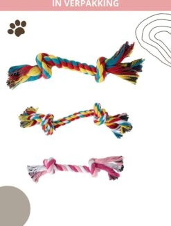 Speeltouw Hond - 3 Stuks - Speelgoed Hond - Flostouw - Hondenspeelgoed - Puppy - Trektouw -Honden Benodigdheden Verkoop 912x1200 8