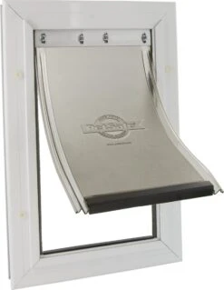 Staywell 620 Hondenluik - Aluminium - Wit -Honden Benodigdheden Verkoop 929x1200 2