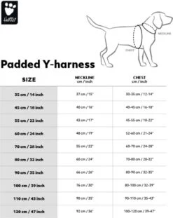 Hurtta Padded Tuig Y-Model Zwart - Hondenharnas - 80 Cm -Honden Benodigdheden Verkoop 952x1200 6