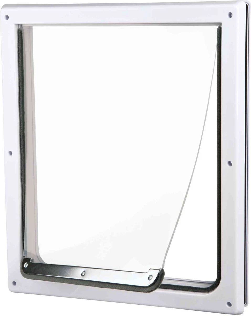 Trixie 2-Weg Hondenluik Wit - XS-S 25 X 29 CM 3 Trixie 2-Weg Hondenluik Wit - XS-S 25 X 29 CM