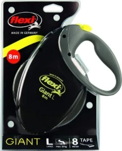 Flexi Giant Tape - Hondenriem - Zwart/Geel - L - 8 Meter - Voor Honden Tot 50 Kg -Honden Benodigdheden Verkoop 969x1200 3