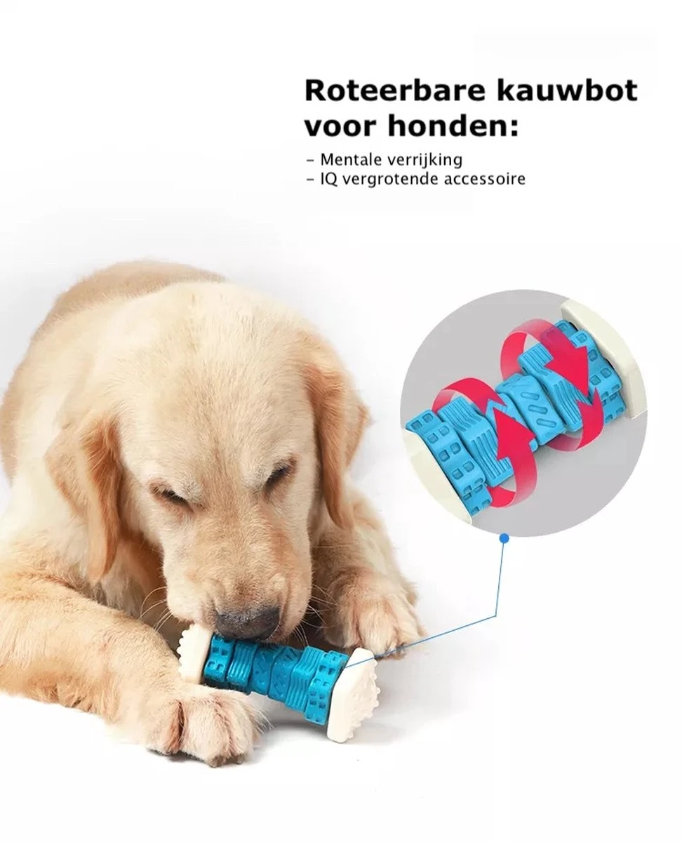 3-in-1 Hondenkauwbot - Gebitsverzorging - IQ Training - Voedsel Afgifte Functie - Geometrisch Ontwerp - Duurzaam & Milieuvriendelijk - Kauwbot - Honden - Hondenbot - Rood 6 3-in-1 Hondenkauwbot - Gebitsverzorging - IQ Training - Voedsel Afgifte Functie - Geometrisch Ontwerp - Duurzaam & Milieuvriendelijk - Kauwbot - Honden - Hondenbot - Rood - Afbeelding 4