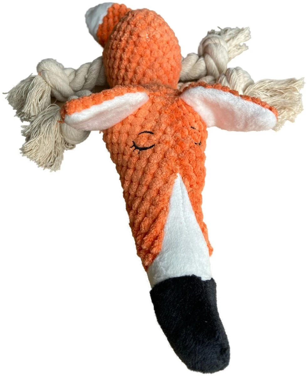 BoDutch Honden Knuffel - Vos - Puppyknuffel - Knisperoortjes - Met Piep - Oranje - 36 Cm - Hondenspeelgoed 13 BoDutch Honden Knuffel - Vos - Puppyknuffel - Knisperoortjes - Met Piep - Oranje - 36 Cm - Hondenspeelgoed - Afbeelding 11