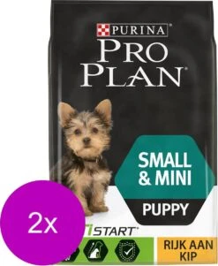 Pro Plan Dog Puppy Small & Mini Breed - Kip - Hondenvoer - 2 X 3 Kg