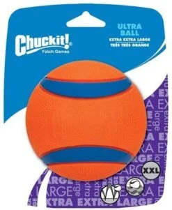 Chuckit! Ultra Ball XL – Honden Speelgoed – Ø 9 Cm – Oranje/Blauw – Apporteerspeelgoed – 1-Pack -Honden Benodigdheden Verkoop 985x1200 6