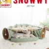 SNOWWY - Kattentunnel Met Kattenmand In één - Origineel En Uniek Design - Kattenhuis - Kattenhuis - Kat Kussen - Kattenbed - Matcha Groen -Honden Benodigdheden Verkoop 986x1200 2